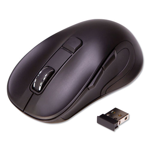 Picture of Innovera IVR62500 2.4 GHz Laser Wireless Hyper-Fast Scrolling Mouse, Black
