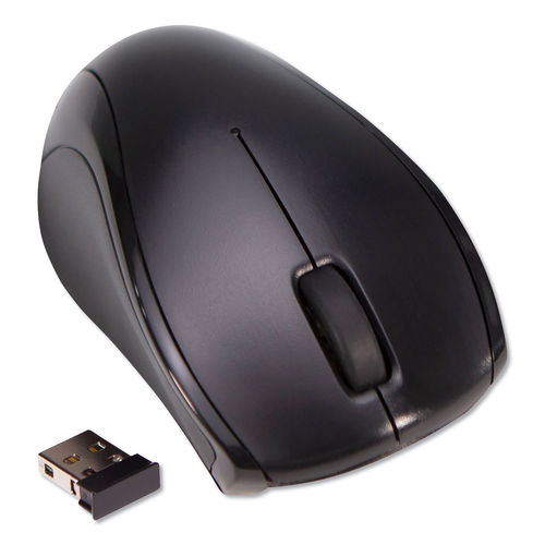 Picture of Innovera IVR62210 2.4 GHz Optical Wireless Compact Travel Mouse, Black