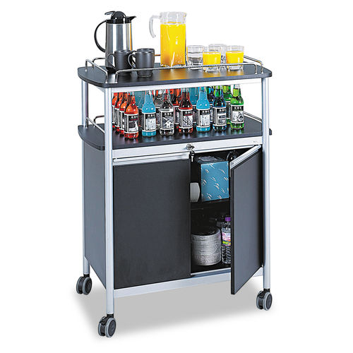 SAF Mobile Beverage Cart, Black