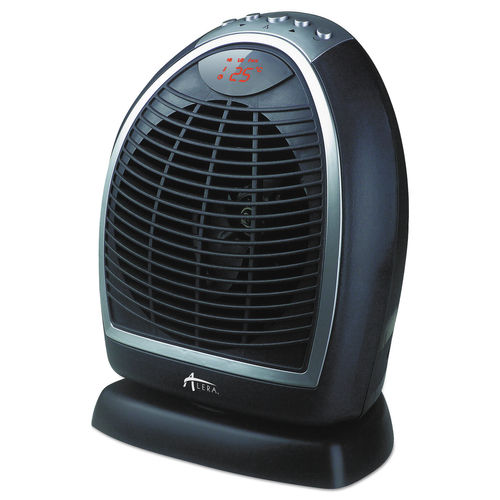 Picture of Alera ALEHEFF12B 1500 watt Digital Fan-Forced Oscillating Heater&#44; Black