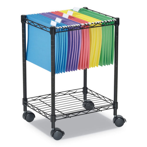 Picture of Alera ALEFW601416BL 14 x 16 in. Compact Rolling Single Mobile File Cart&#44; Black