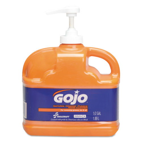 Picture of AbilityOne NSN5220840 0.5 gal Gojo Pumice Hand Cleaner - Fresh Citrus&#44; Orange