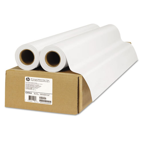 Picture of HP HEWC2T51A 36 in. x 66 ft. Vinyl Universal Adhesive Paper&#44; White