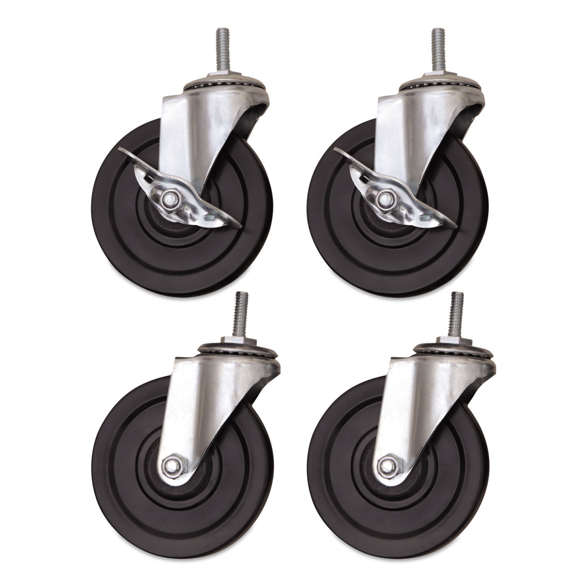 Picture of Alera SW690004 4 in. Optional Casters for Wire Shelving PVC Grip Ring - 200 lbs Caster