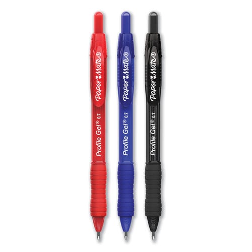 Sanford PAP Profile Retractable Gel Pen, 0.7 mm, Black
