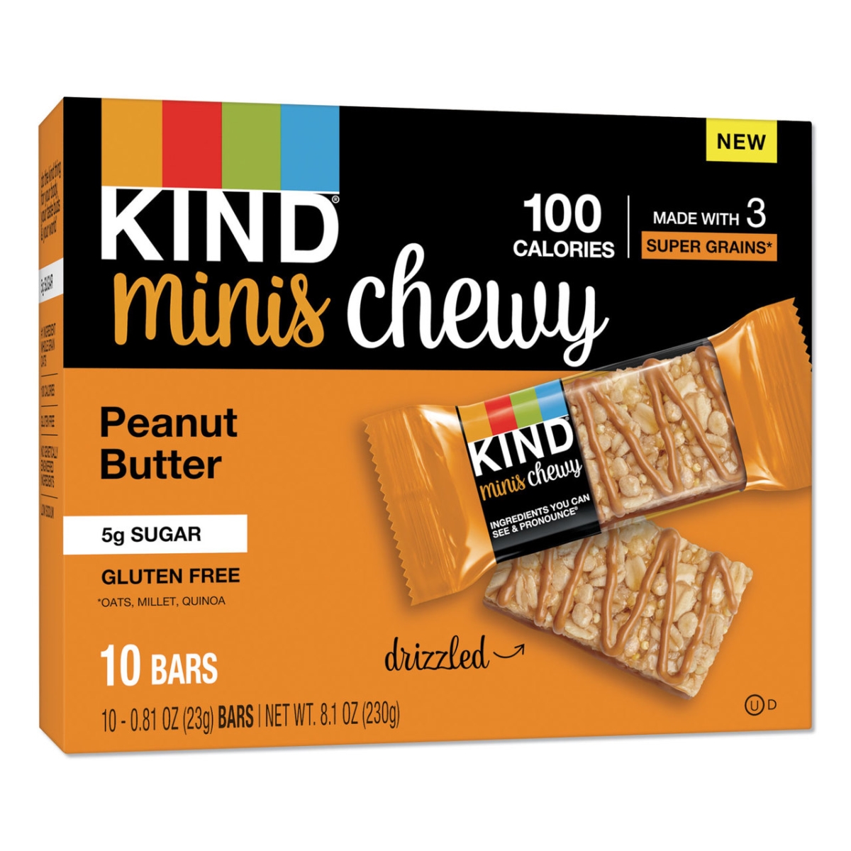 Picture of Kind KND27896 0.81 oz Food Minis Chewy Dark Chocolate - Pack of 10