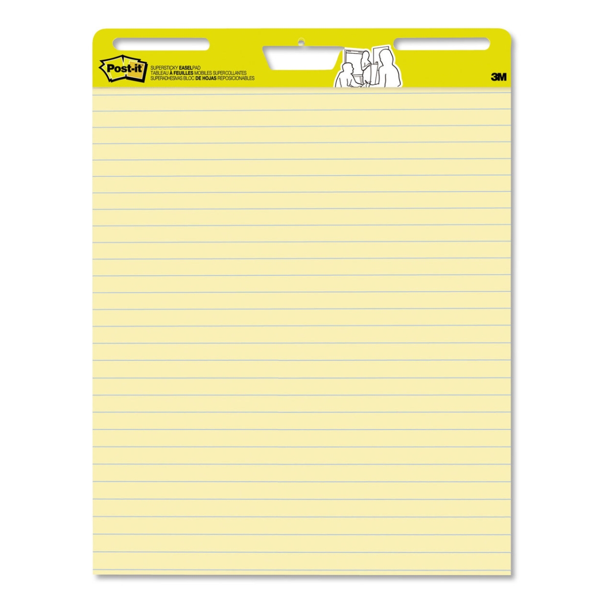 Picture of 3M MMM559YW2PK Self Stick Easel Postit Pads&#44; Yellow - Pack of 2