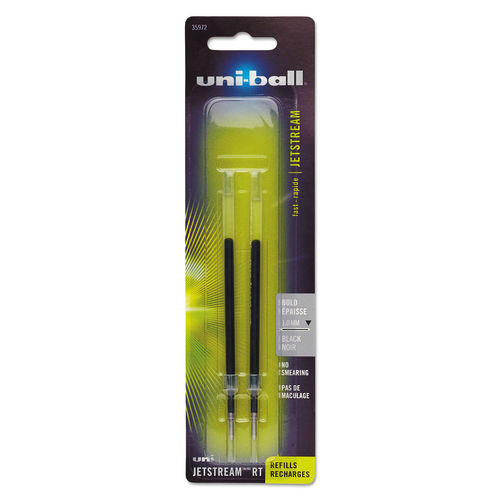 UBC Bold Black Ink Refill for  JetStream RT Pens - Pack of 2