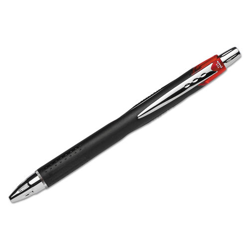 UBC 1 mm Bold Red Ink Black Barrel Jetstream RT Retractable Roller Ball Pen