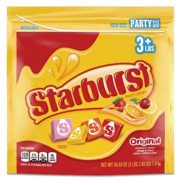 SBR 50 oz Cherry, Lemon, Orange & Strawberry Original Fruit Chews