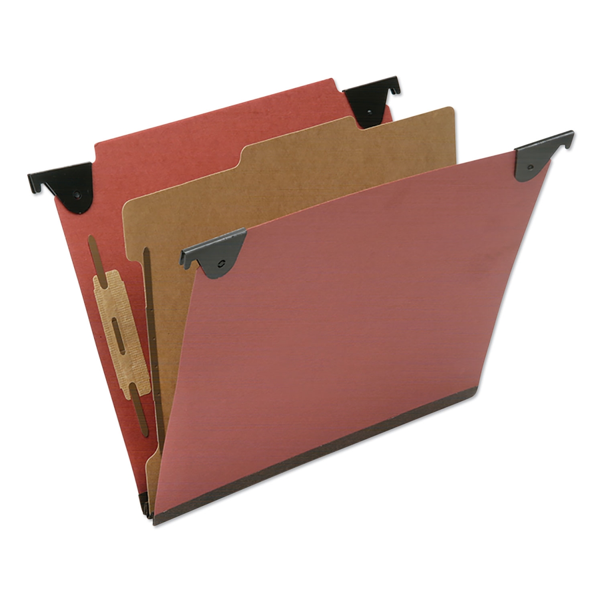Picture of Ability One NSN6815829 1 Divider Letter Size Classification Folder&#44; Red - Box of 10