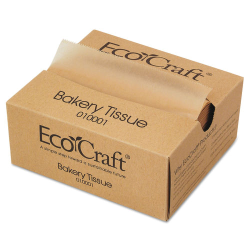 Picture of Bagcraft BGC010001 6 x 10.75 in. Eco Craft Interfolded Dry Wax Deli Sheets, Natural - Box of 1000 - Case of 10