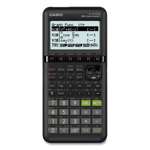 Picture of Casioinc CSOFX9750GIII Calculator, Graphing - Black