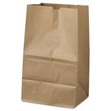 Picture of BAG GK20S500 8.25 x 5.93 x 13.37 in. 40 lbs Kraft No.20 Squat Paper Grocery Bag, Standard - 500 Piece