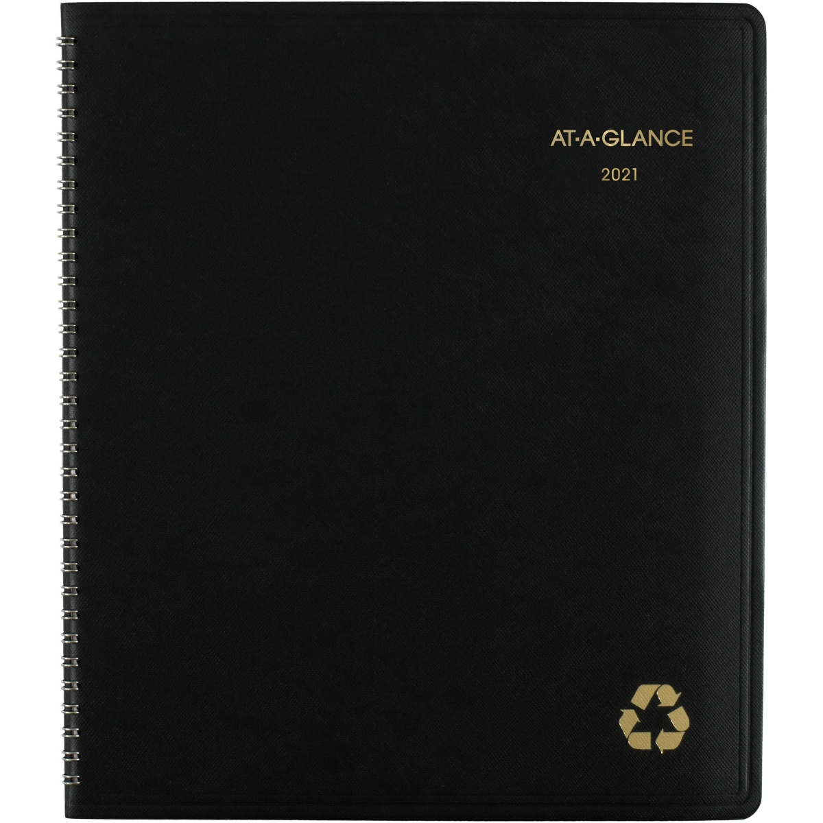 Picture of At a Glance AAG70260G05 Recycled Monthly PCW Planner&#44; Black