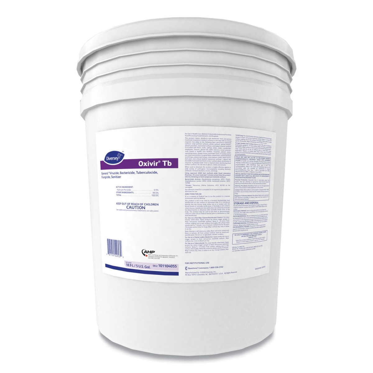Picture of Diversey DVO101104055 45.17 lbs Oxivir Ready to Use Cherry Almond Scent&#44; Clear