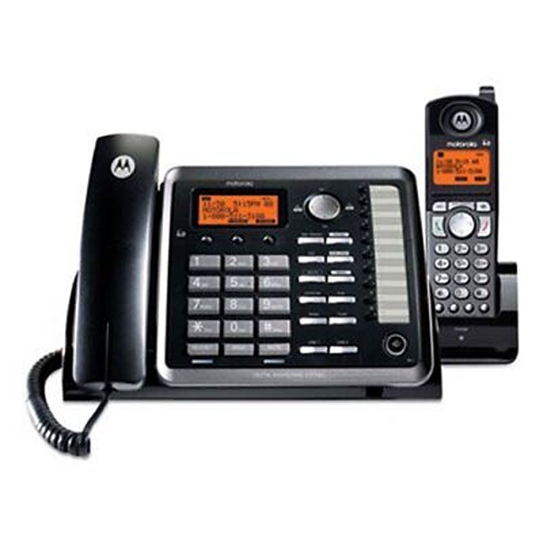 Picture of RCA MTRML25255 Two-Line Corded & Cordless Phone System&#44; Black