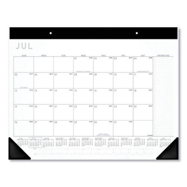 Picture of Ataglance AAGAY24X00 21.75 x 17 in. Academic Monthly Desk Pad Calendar&#44; White & Black