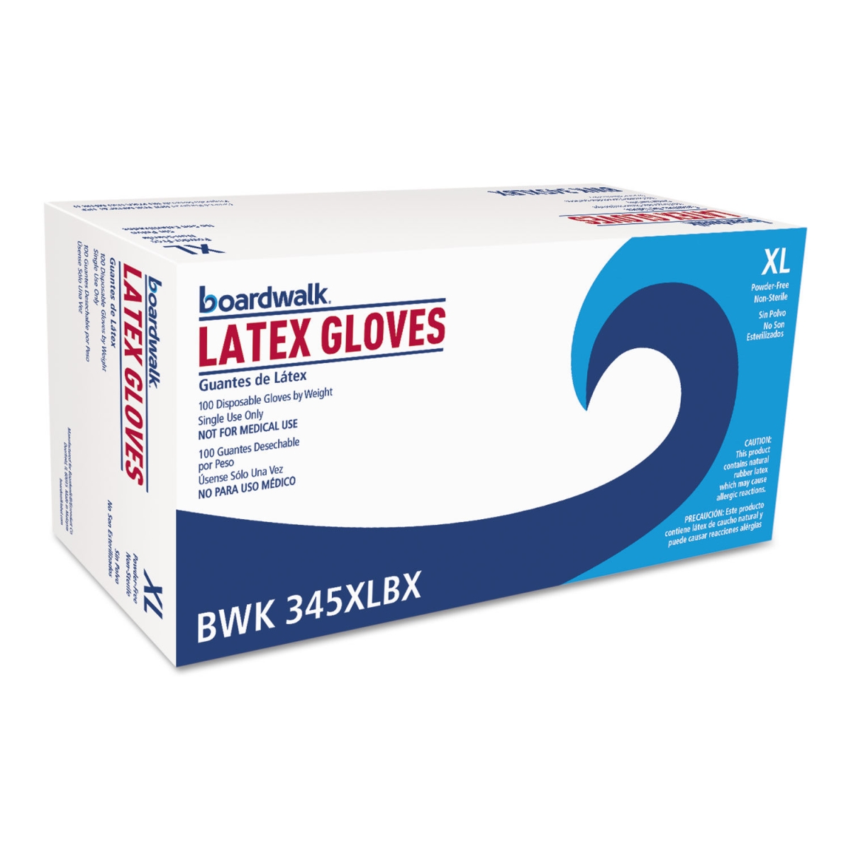 Picture of Boardwalk BWK345XLCT Powder-Free General-Purpose Latex Gloves&#44; Natural - Extra Large