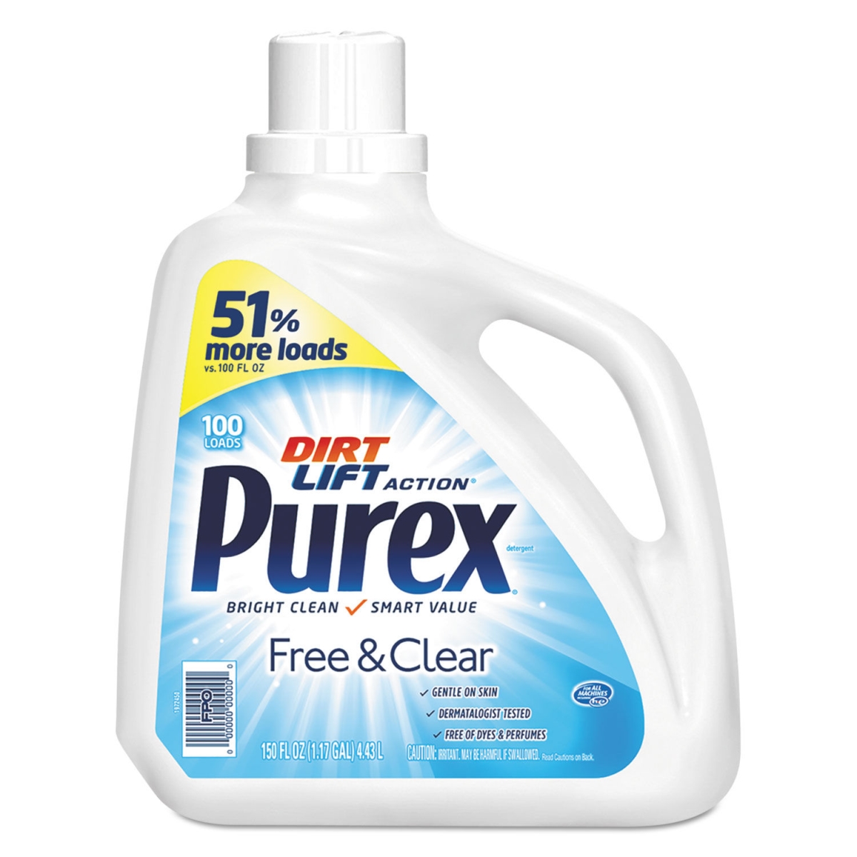 DIA05020 150 oz Free & Clear Liquid Laundry Detergent Bottle