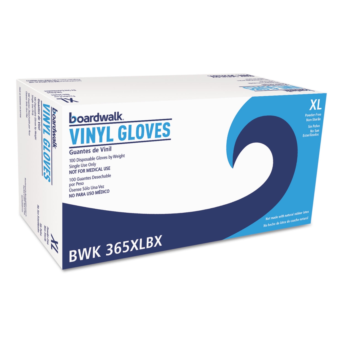 Picture of Boardwalk BWK365XLCT Powder & Latex-Free General Purpose Vinyl Gloves&#44; Clear - Extra Large