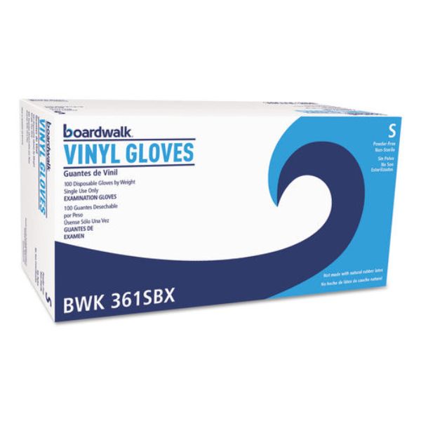 Picture of Boardwalk BWK361SCT Powder-Free Exam Vinyl Gloves&#44; Small - Clear