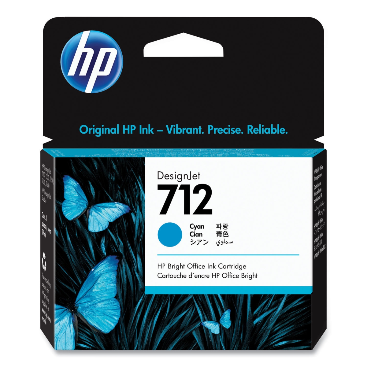 29 ml High Yield Ink Cartridge for  712, Cyan