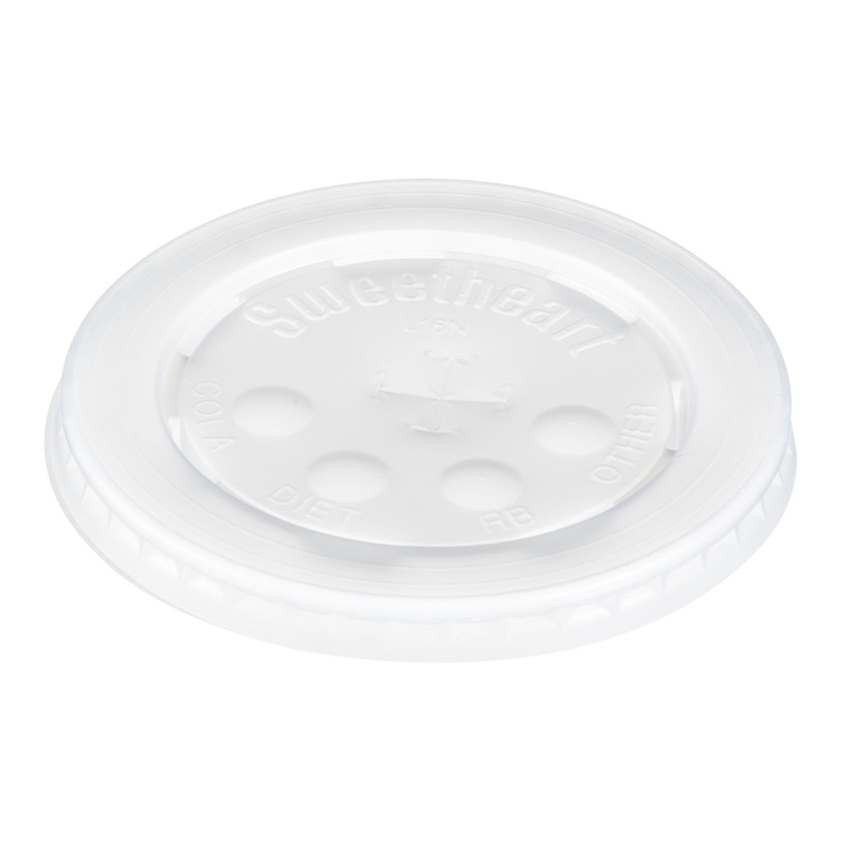 Picture of Dart SCCL16BL Polystyrene Cold Cup Seal Lid&#44; Translucent