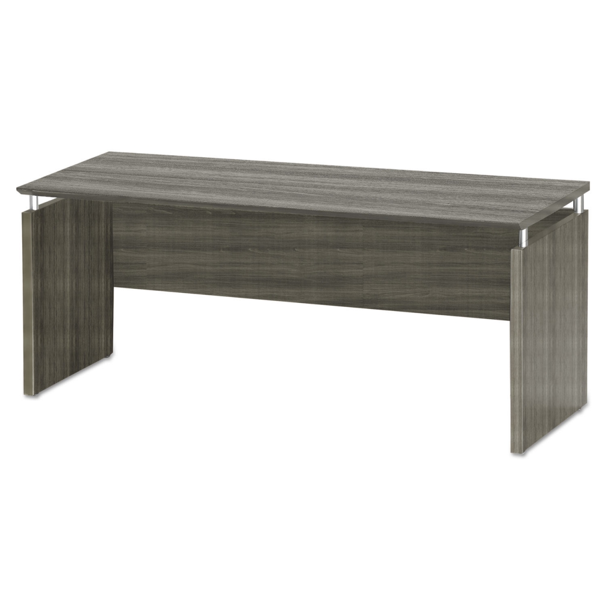 Picture of Mayline MNCNZ72LGS 72 x 20 x 29.5 in. Medina Series Laminate Credenza&#44; Gray Steel