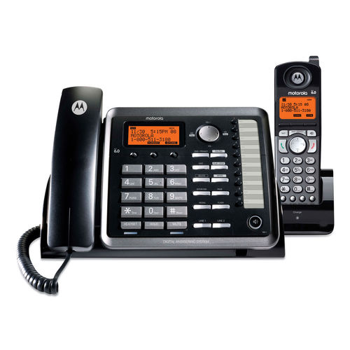 Picture of Motorola ML25255 Visys 25255RE2 Two-line Corded & Cordless Phone System with Answering System