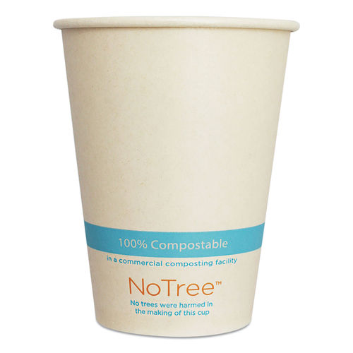 Picture of World Centric CUSU12C 12 oz Notree Paper Cold Cups, Natural