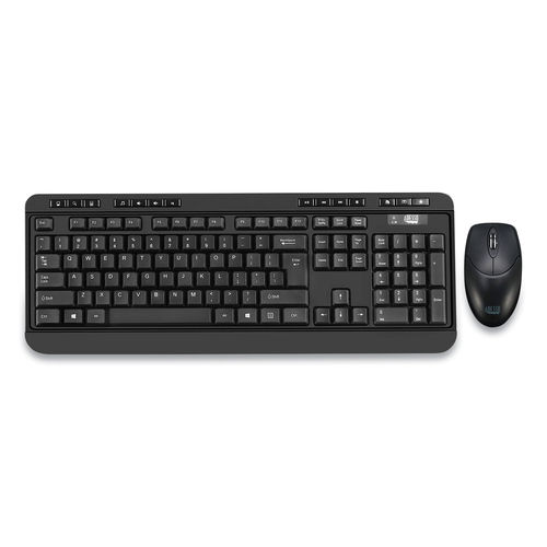 Picture of Adesso WKB1320CB Antimicrobial Wireless Desktop Keyboard & Mouse&#44; Black