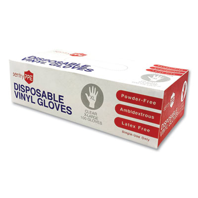 Picture of GN1 PE17332 Single Use Vinyl Disposable Gloves&#44; Clear - Extra Large - Case of 1000