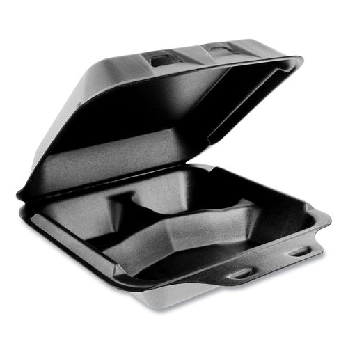Picture of PCT YHLB08030000 3 Compartment Medium Container, Black