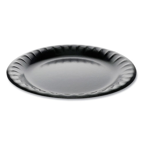 Picture of PCT YTKB00090000 9 in. Laminated Foam Dinnerware 1-Compartment Plate, White