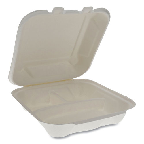 Picture of PCT YMCH08030001 3-Compartment Earthchoice Container, Natural