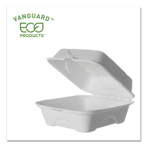 Picture of Eco-Products EPHC6NFA Clamsheel Container, White