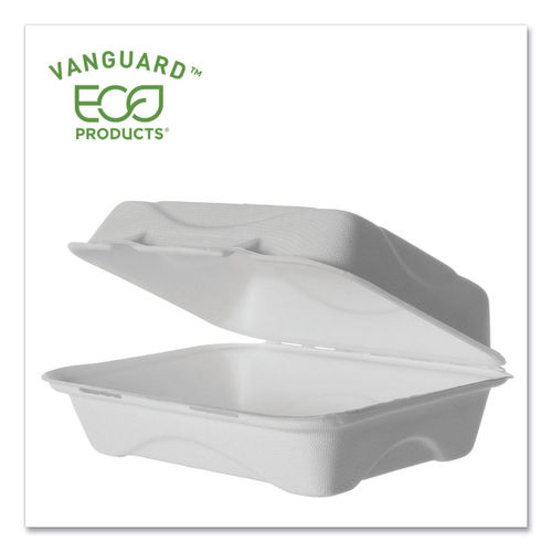 Picture of Eco-Products EPHC96NFA 9 x 6 x 3 in. Clamsheel Container, White