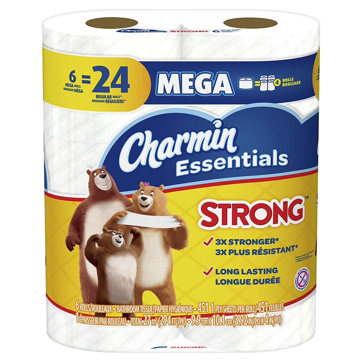 Picture of Charmin 98283 Essentials Strong Bathroom Tissue - 36 per Roll