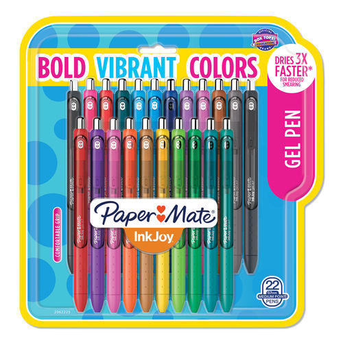 Picture of Papermate 2062225 0.7 mm Gel Pen&#44; Assorted Ink - 22 per Set