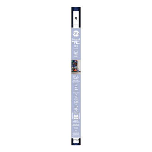 GE 3500K 11 watt LED T8 Bulb