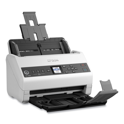 Picture of Epson America B11B259201 DS-730N Network Color Document Scanner - 600 DPI - 100 Sheet