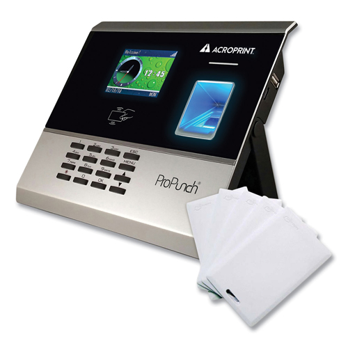 Picture of Acroprint OLB300 ProPunch Biometric & Proximity Bundle - Silver