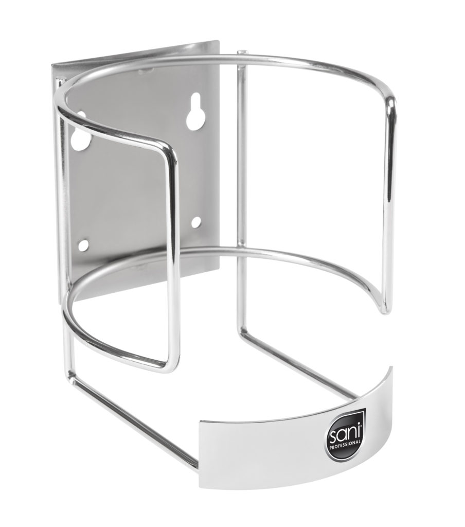 Picture of Sani Professional P010803 5.88 x 5.75 x 5.25 in. Canister Wall Bracket&#44; Chrome