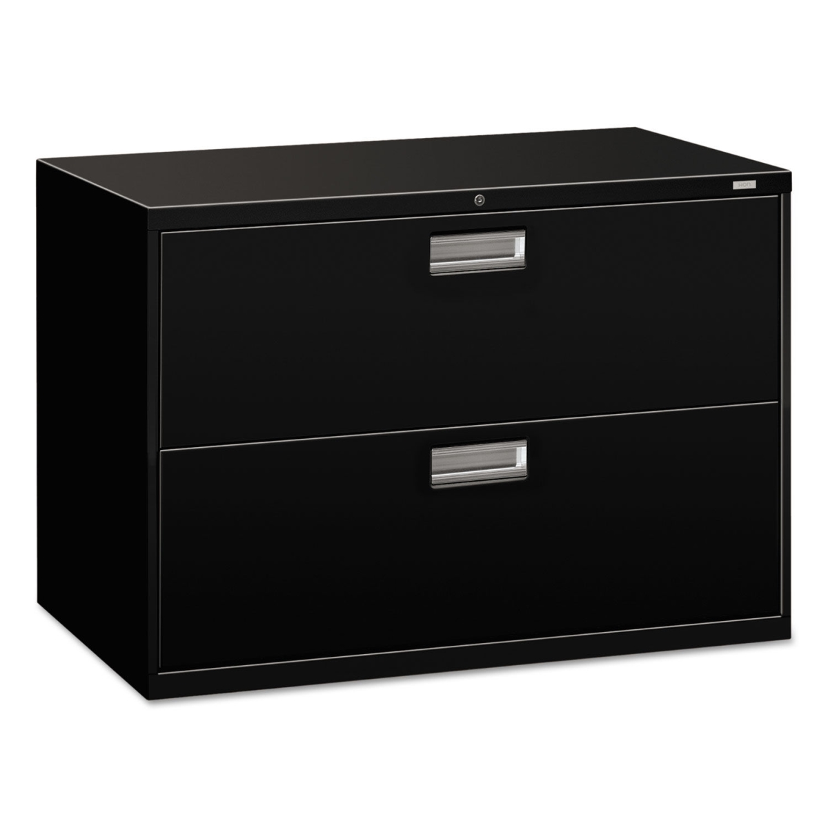 692LP 2 Drawer Lateral File with Lock - Black - 42 in.