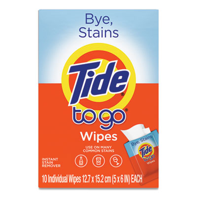 Picture of Tide 38150 Stain Remover Wipes - 10 per Box - 12 Box per Case