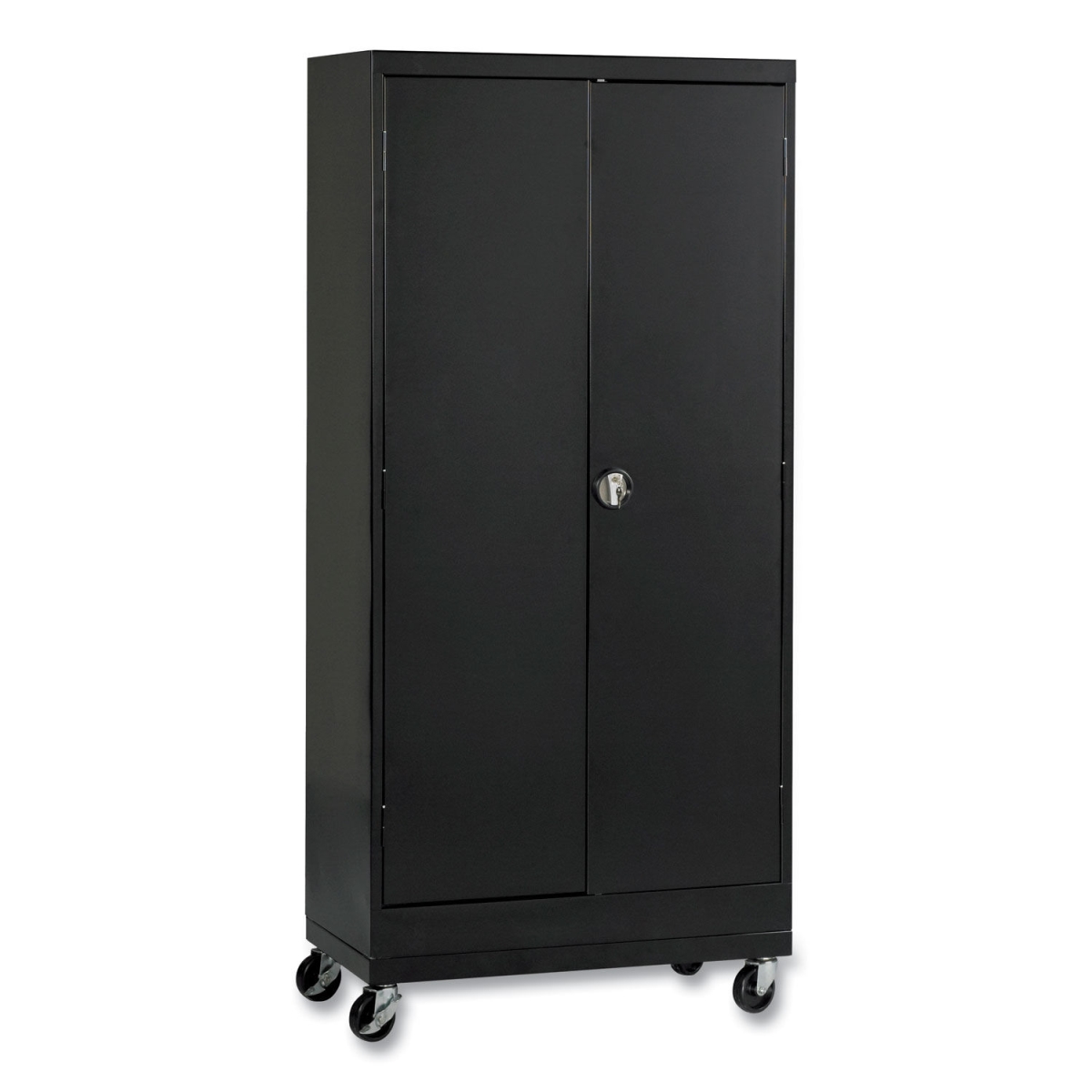 Picture of Alera ALECM6624BK 200 lbs Assembled Mobile Storage Cabinet with Adjustable Shelf&#44; Black