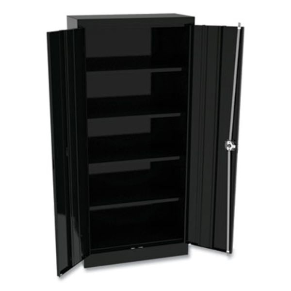 Picture of Alera CM6615BK 30 x 15 x 66 in. Space Saver Storage Cabinet - Four Fixed Shelves&#44; Black