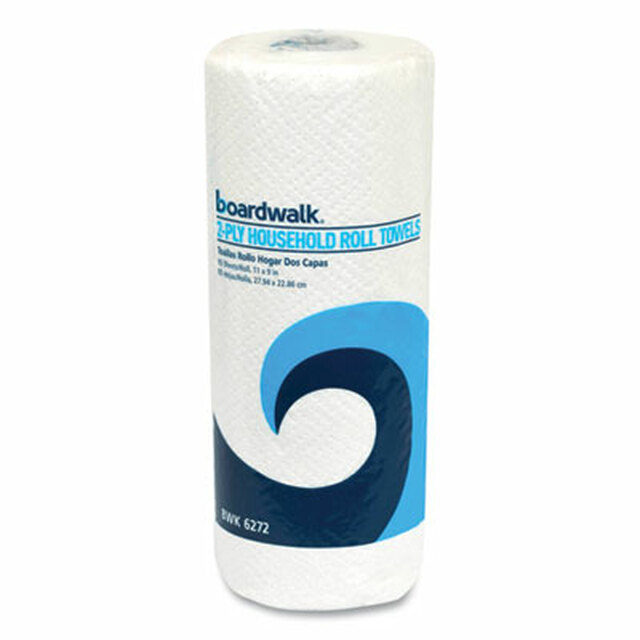 Picture of Boardwalk WPBWK6272 11 x 9 in. Kitchen Roll Towel - 2-Ply&#44; White - 85 Sheets per Roll - 30 Rolls per Case