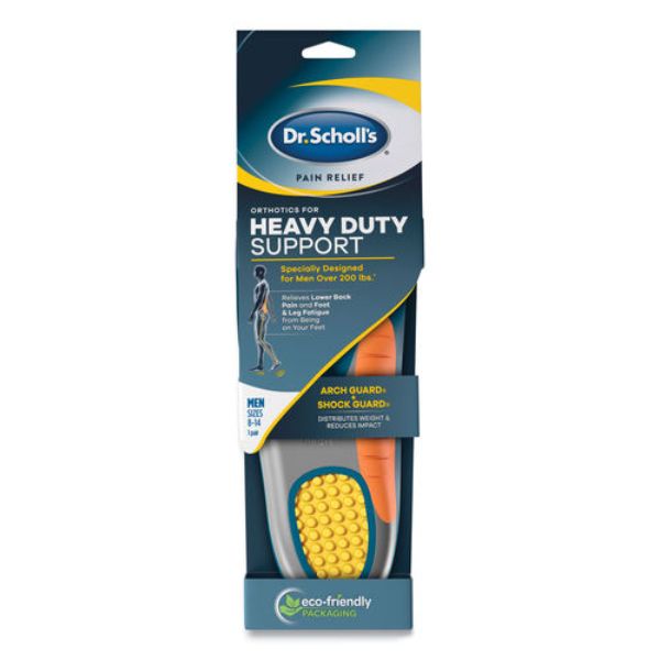 Picture of Scholls DSC59048 Pain Relief Orthotic Heavy Duty Support Insoles for Men&#44; Multi Color - Sizes 8 to 14